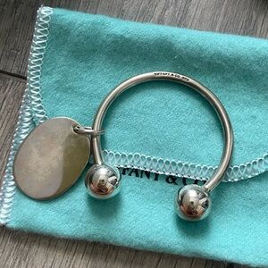 tiffany & co oval tag key ring